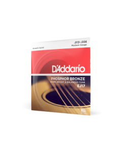 D'Addario EJ17 Phosphor Bronze Medium Acoustic Guitar Strings, 13-56