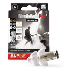 Alpine MusicSafePro Professional Musician Ear Plugs - Transparent