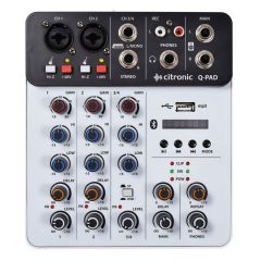 Citronic Q-PAD Mini Mixer with USB/BT and Audio Interface