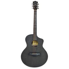 Chord Nomad Series Electro-Acoustic Guitars Black Quilted Maple