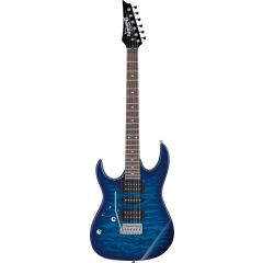 Ibanez GRX Quilted Maple Art Grain Top Lefty, Transparent Blue Burst