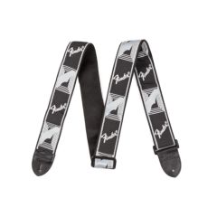 Fender 2" Monogrammed Strap, Black/Light Grey/Dark Grey