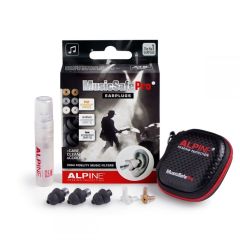 Alpine MusicSafePro Professional Musician Ear Plugs - Black