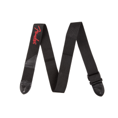 2" Black Polyester Strap With Red Fender Logo