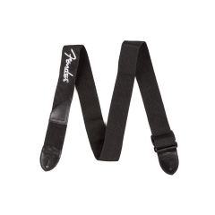 2" Black Polyester Strap With White Fender Logo