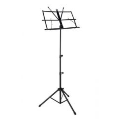 Boston Music Stand, Foldable Including Bag, Black