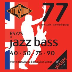 Rotosound Jazz Bass Monel Flatwound Bass Guitar Strings 40-90 Short Scale