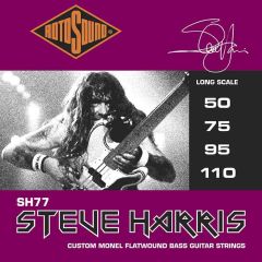 Rotosound Steve Harris Signature Monel Flatwound Bass Guitar Strings 50-110 Long Scale